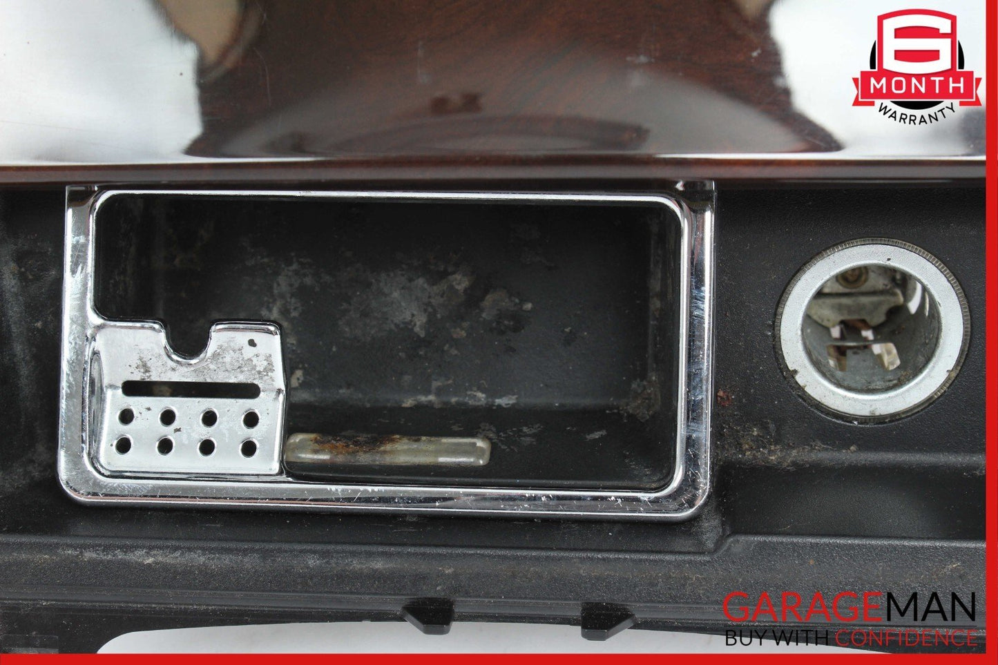 08-17 Mercedes W204 C250 Center Console Ashtray Ash Tray Compartment Wood OEM
