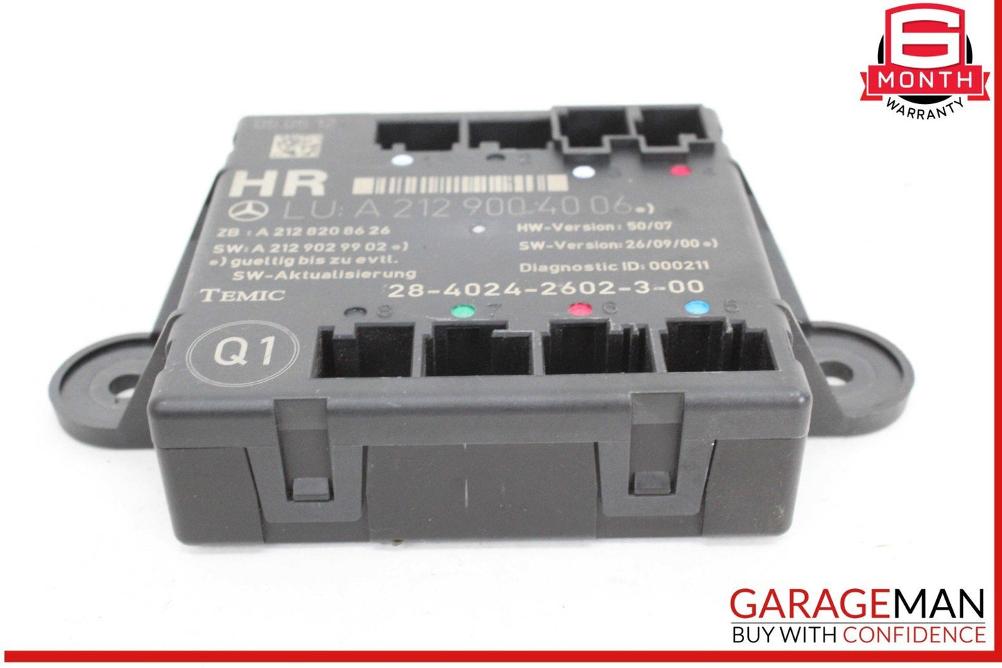 08-14 Mercedes W212 E350 C250 Rear Right Passenger Side Door Control Module OEM