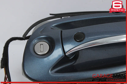 10-16 Porsche Panamera 970 Front Left Driver Exterior Door Handle Blue OEM
