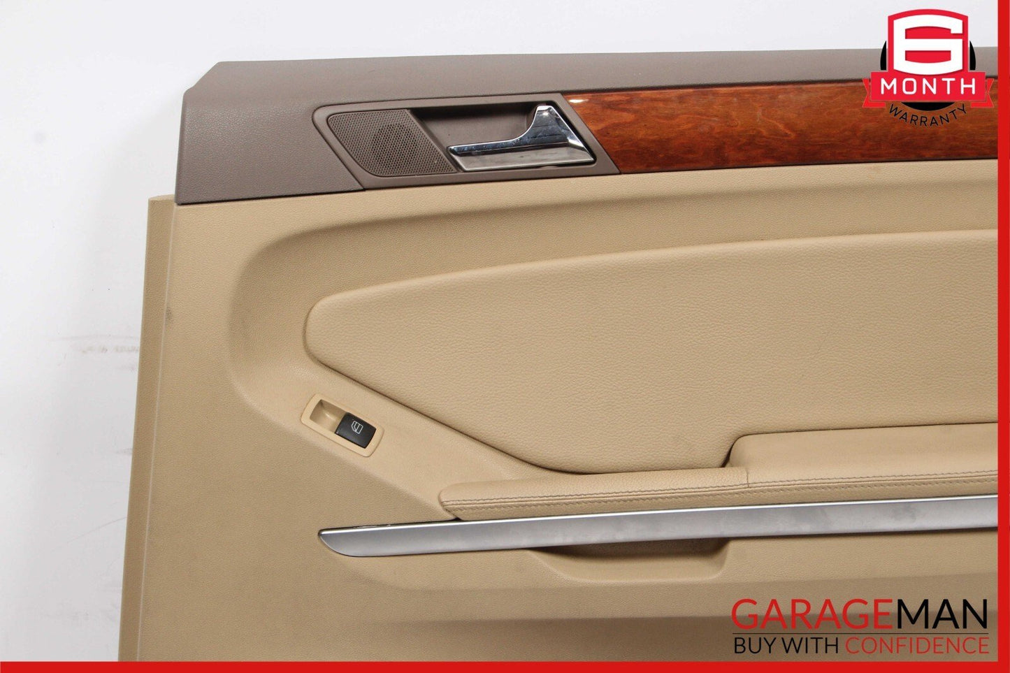 06-12 Mercedes X164 GL450 ML550 Rear Right Side Interior Door Panel Cover Brown