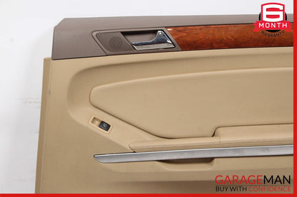 06-12 Mercedes X164 GL450 ML550 Rear Right Side Interior Door Panel Cover Brown