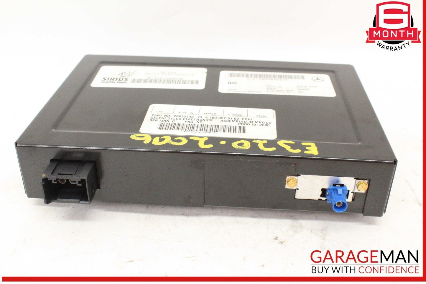 03-09 Mercedes W211 E320 CDI E350 Sirius Satellite Radio Receiver 1698270162 OEM
