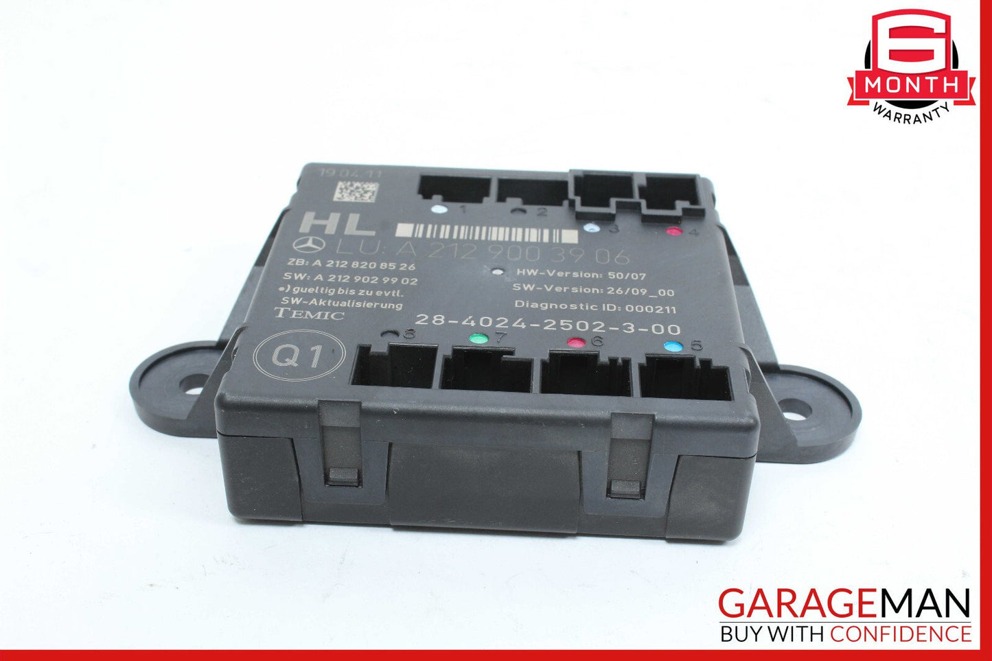 08-18 Mercedes W212 E350 C300 CLS550 Rear Left Side Door Control Module OEM