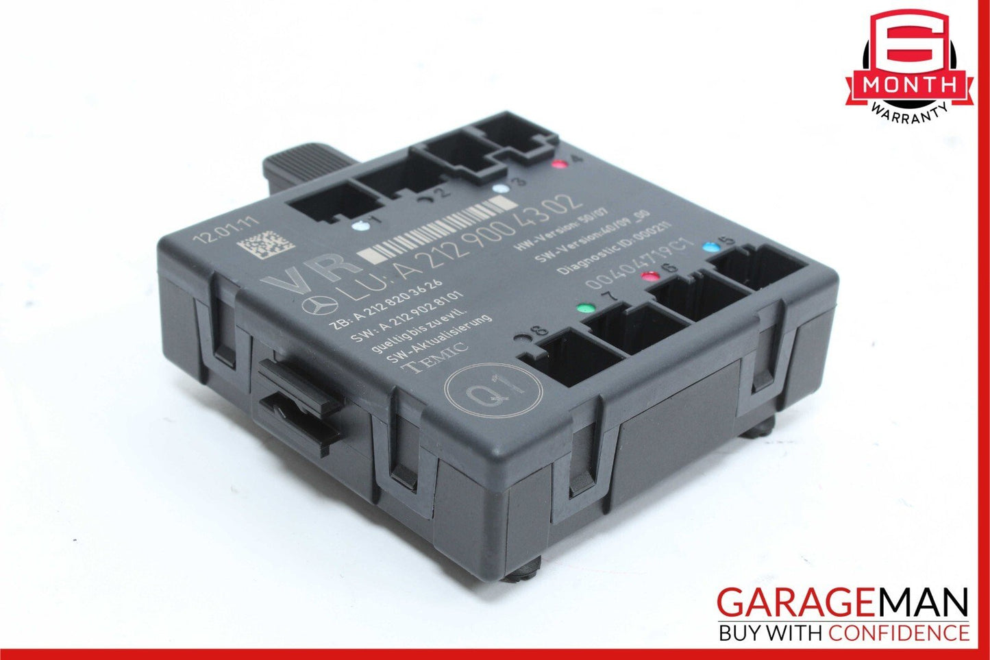 08-18 Mercedes W204 C250 C300 E300 Front Right Side Door Control Module Unit
