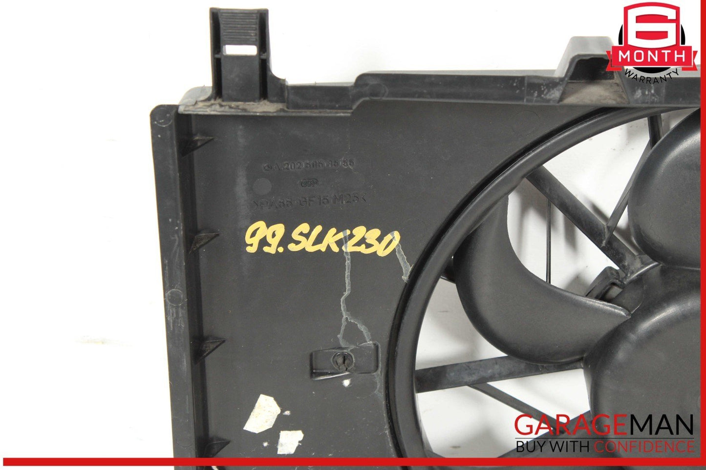 97-04 Mercedes R170 SLK230 C230 Engine Cooling Radiator Fan Motor Assembly OEM
