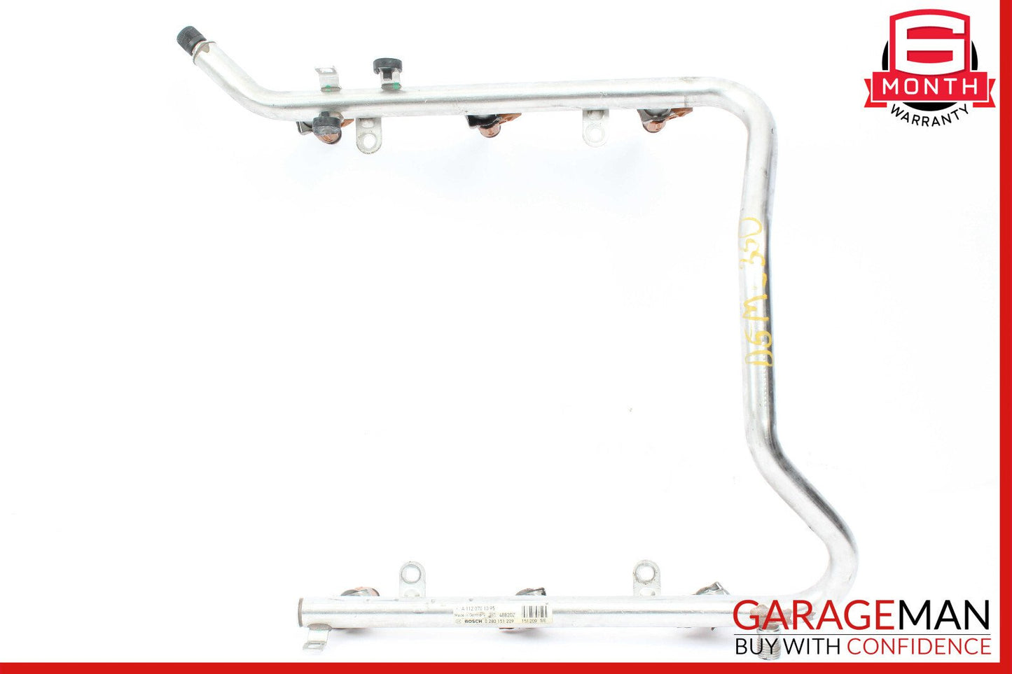 03-06 Mercedes W163 ML350 S350 Fuel Injection Rail Line w/ Injectors 1120701095