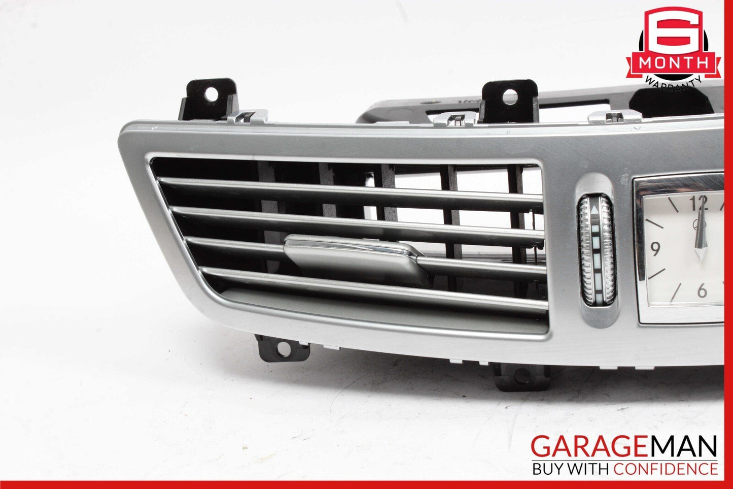 07-13 Mercedes W221 S550 S450 Center Dash A/C Air Vent Trim Clock 2218300954 OEM