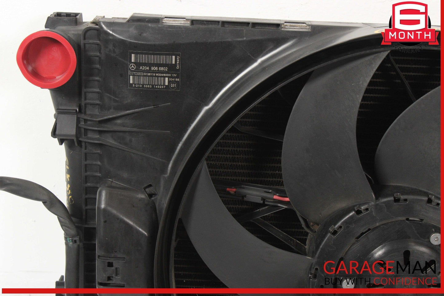 12-15 Mercedes X204 GLK350 Engine Radiator Condenser Cooling Fan Motor Assy