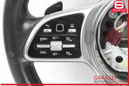 17-19 Mercedes W213 E300 Front Left Side Steering Wheel w/ Paddle Shifters OEM