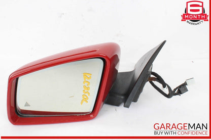 12-15 Mercedes W204 C250 C350 Front Left Side Mirror Rear View Door Red OEM