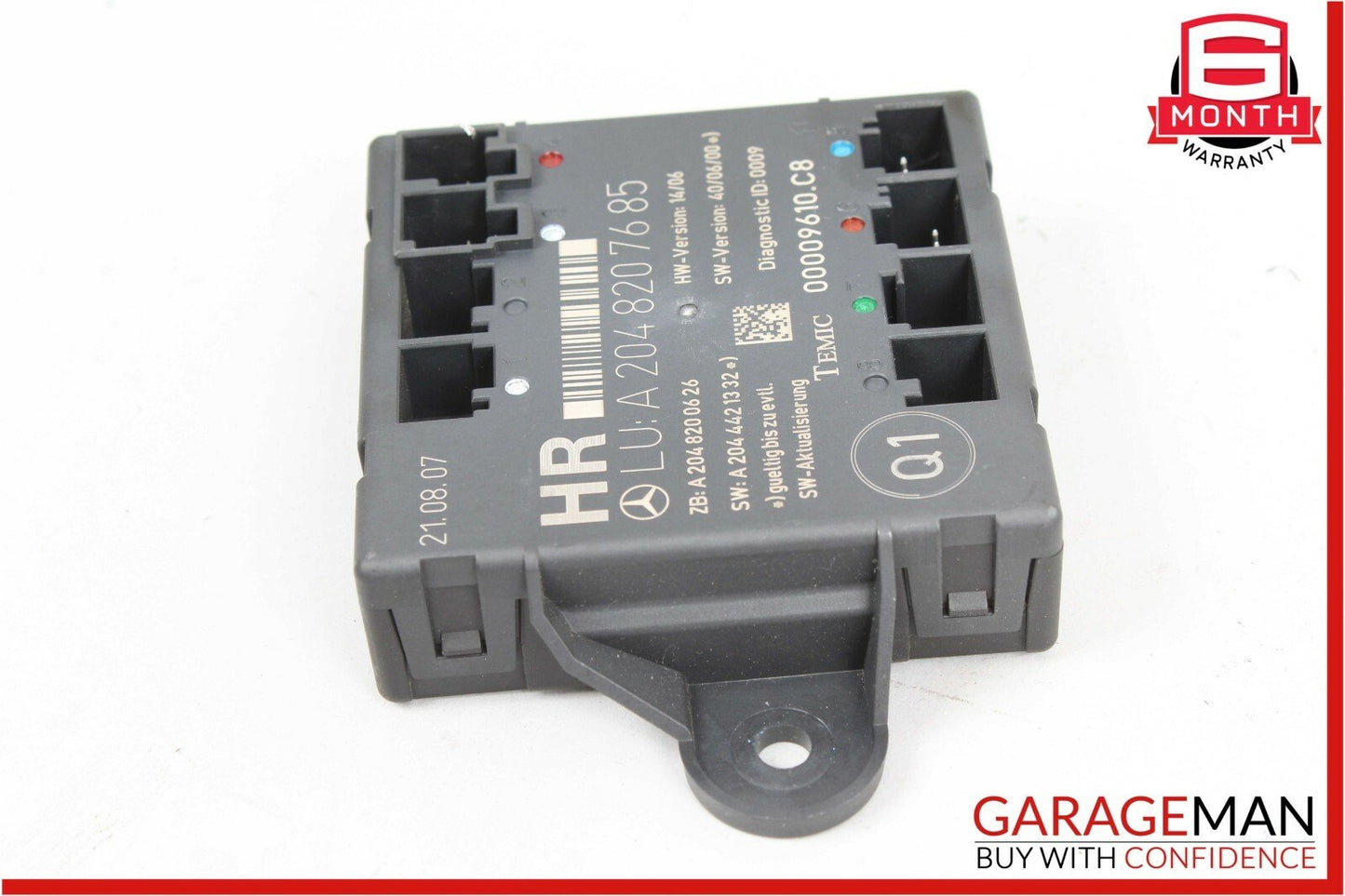 08-11 Mercedes W204 C300 C250 Rear Right Passenger Side Door Control Module OEM