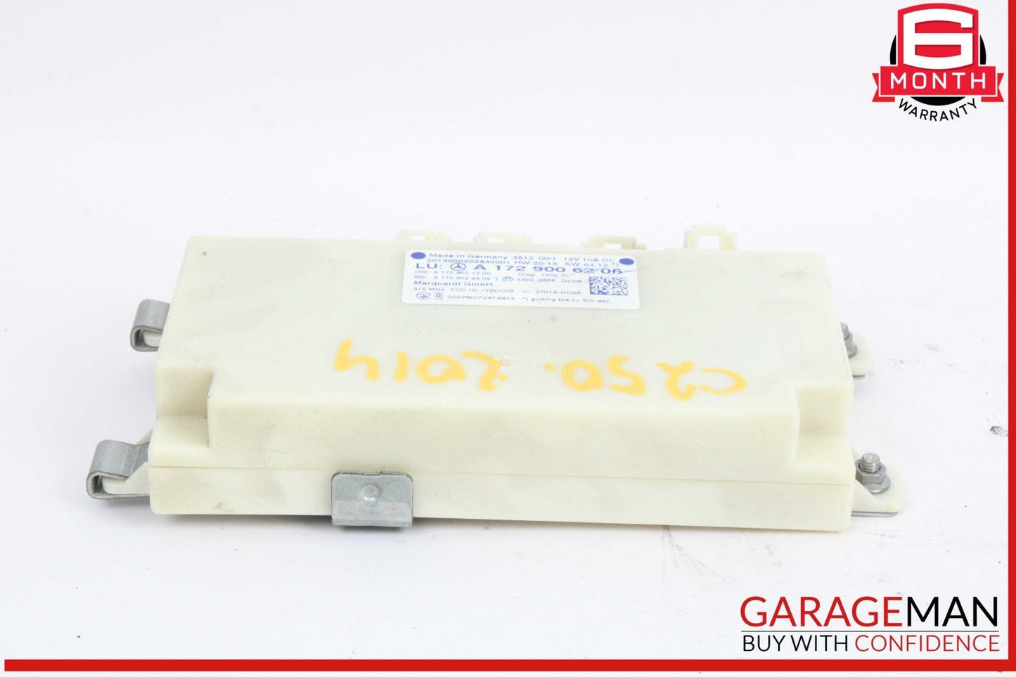 10-15 Mercedes W204 C250 C300 Keyless Go Entry Control Module 1729006206 OEM