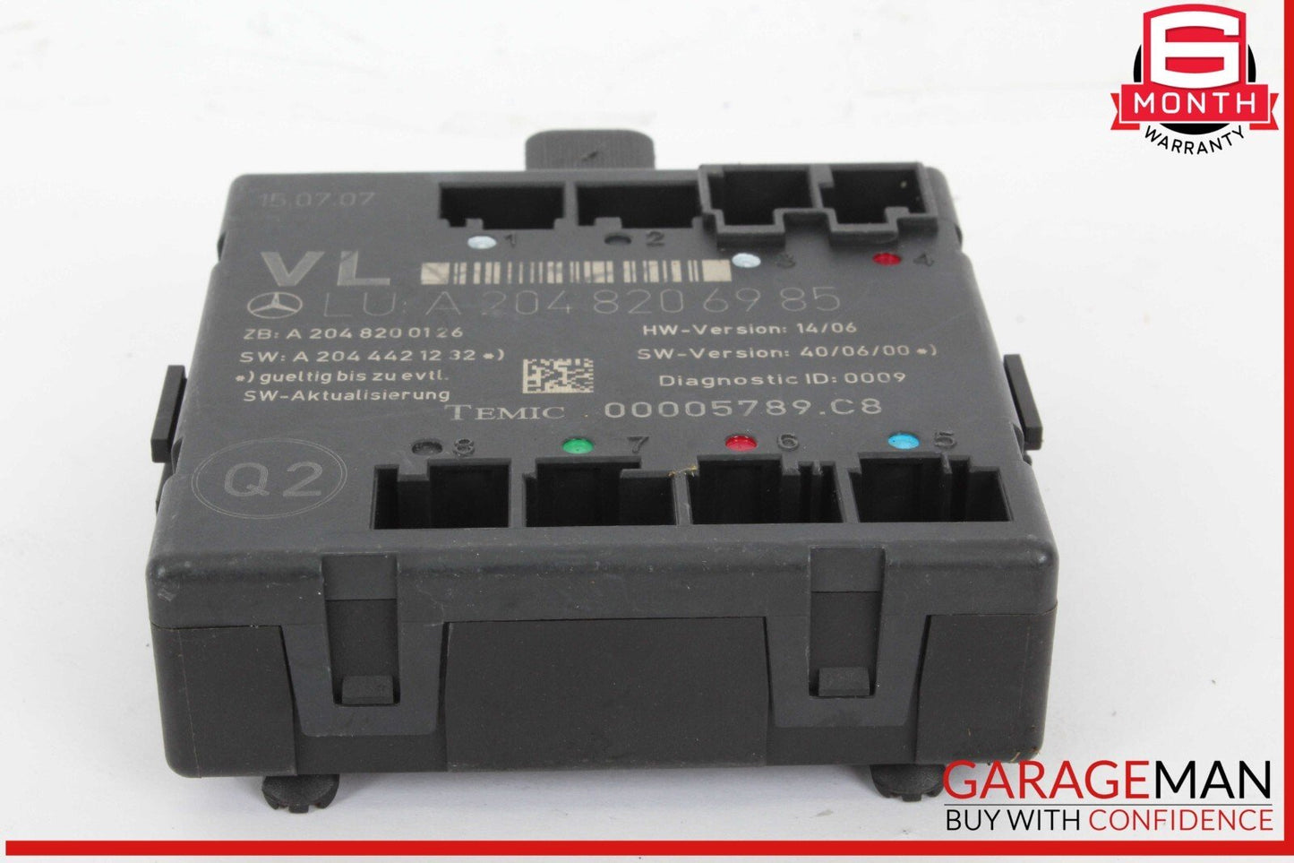 08-14 Mercedes W204 C350 C250 C300 Front Left Side Door Control Module OEM