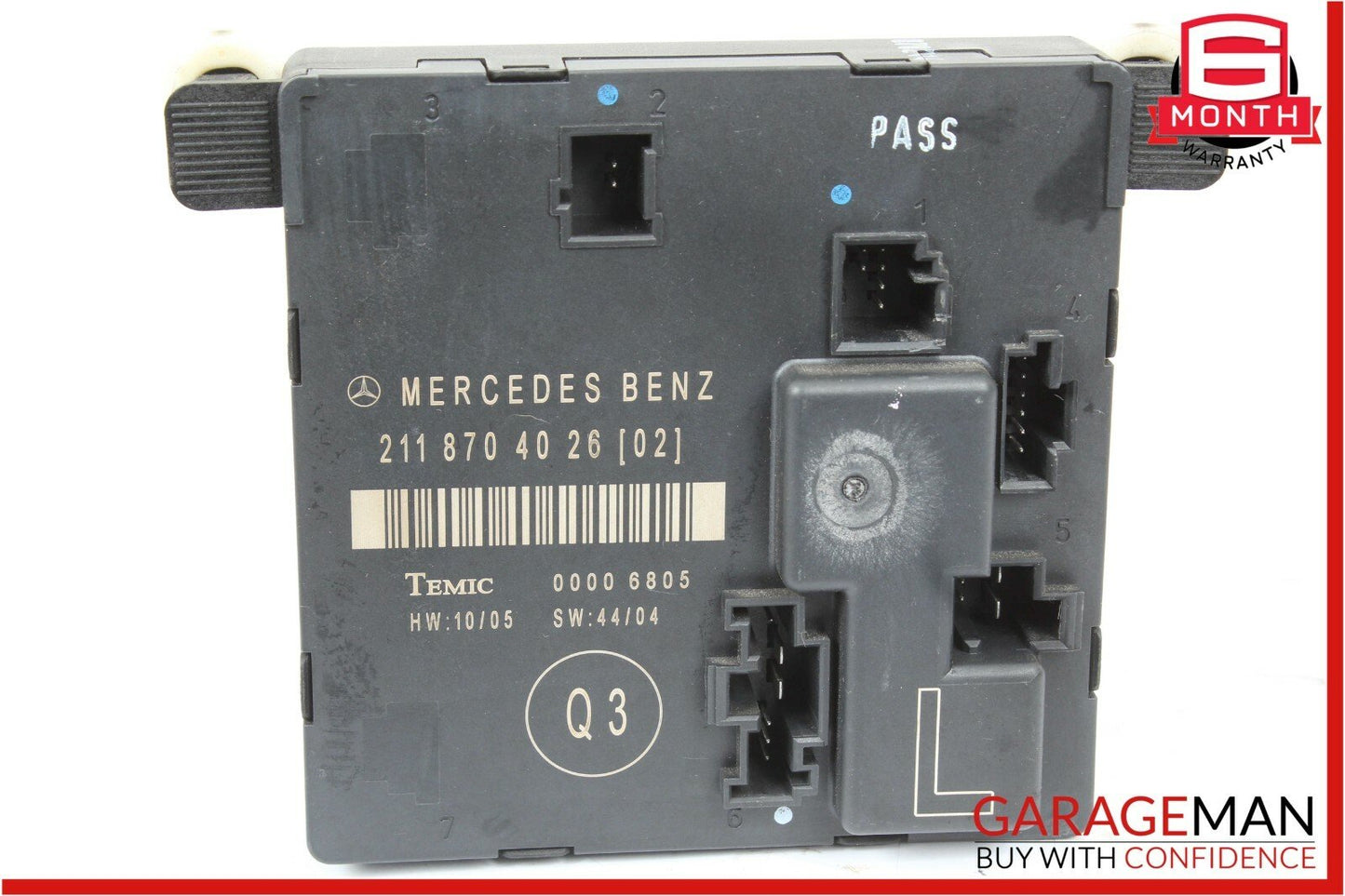03-09 Mercedes E350 E63 AMG Rear Left Driver Side Door Control Module Unit