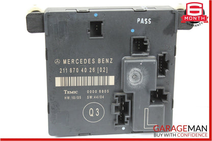 03-09 Mercedes E350 E63 AMG Rear Left Driver Side Door Control Module Unit