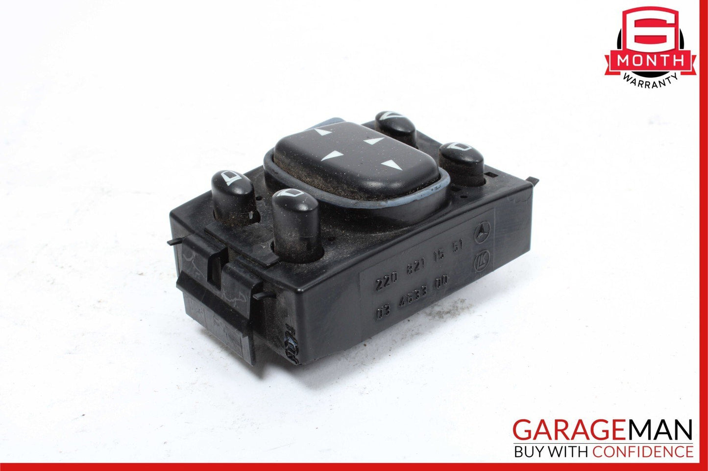 00-06 Mercedes W220 S430 S500 Front Left Rear View Mirror Adjust Control Button