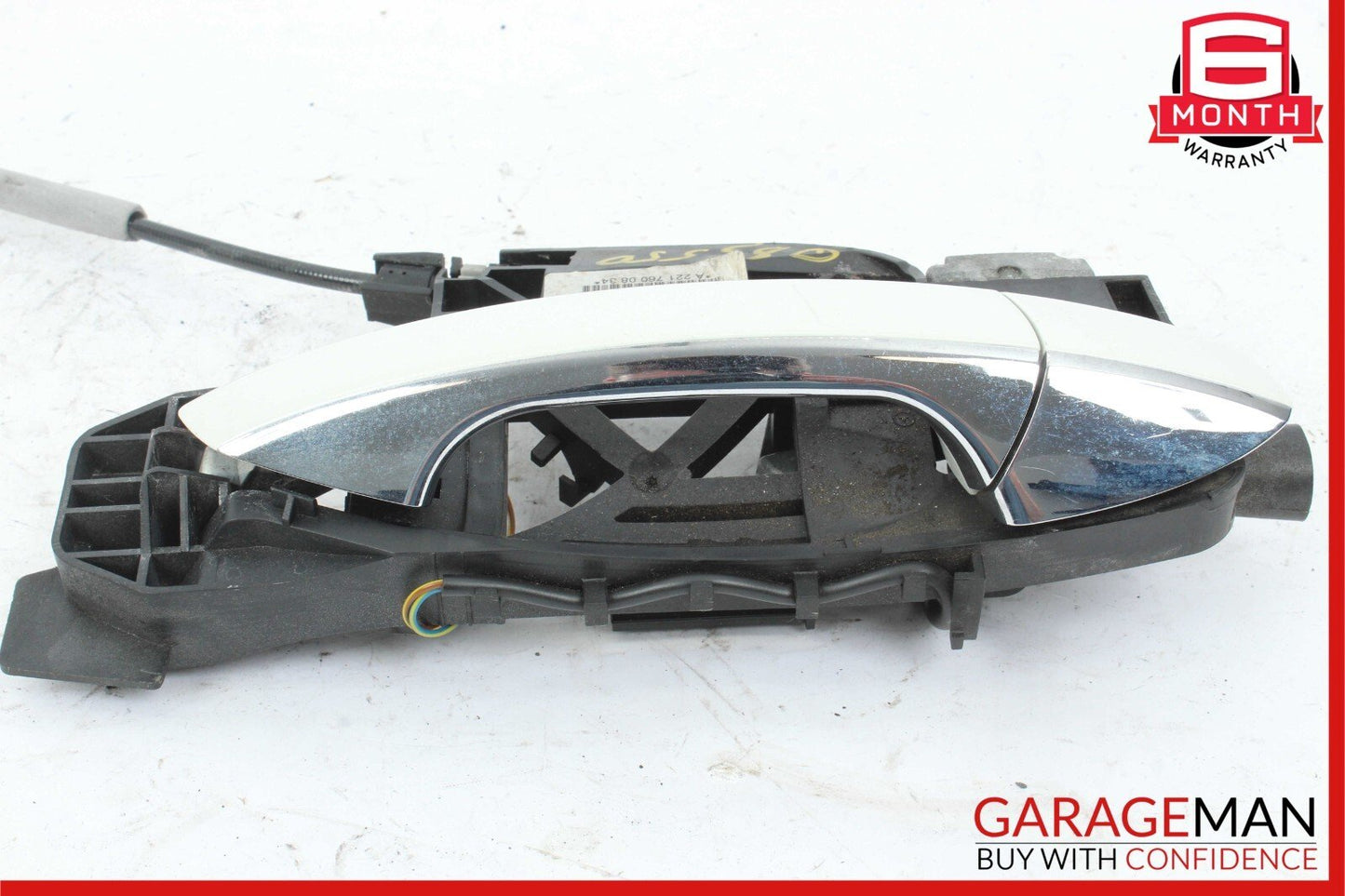 07-13 Mercedes W221 S550 Rear Right Side Exterior Door Handle Keyless Go White
