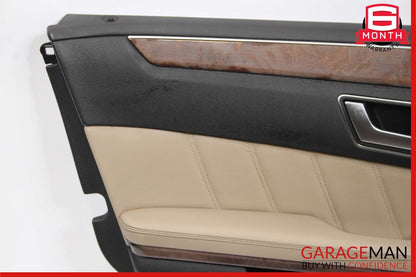 10-13 Mercedes W212 E350 E550 Front Left Interior Door Panel Trim Assy Beige