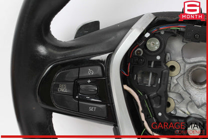 17-20 BMW 530E Steering Wheel w/ Paddle Shifters Black 32306866466 OEM