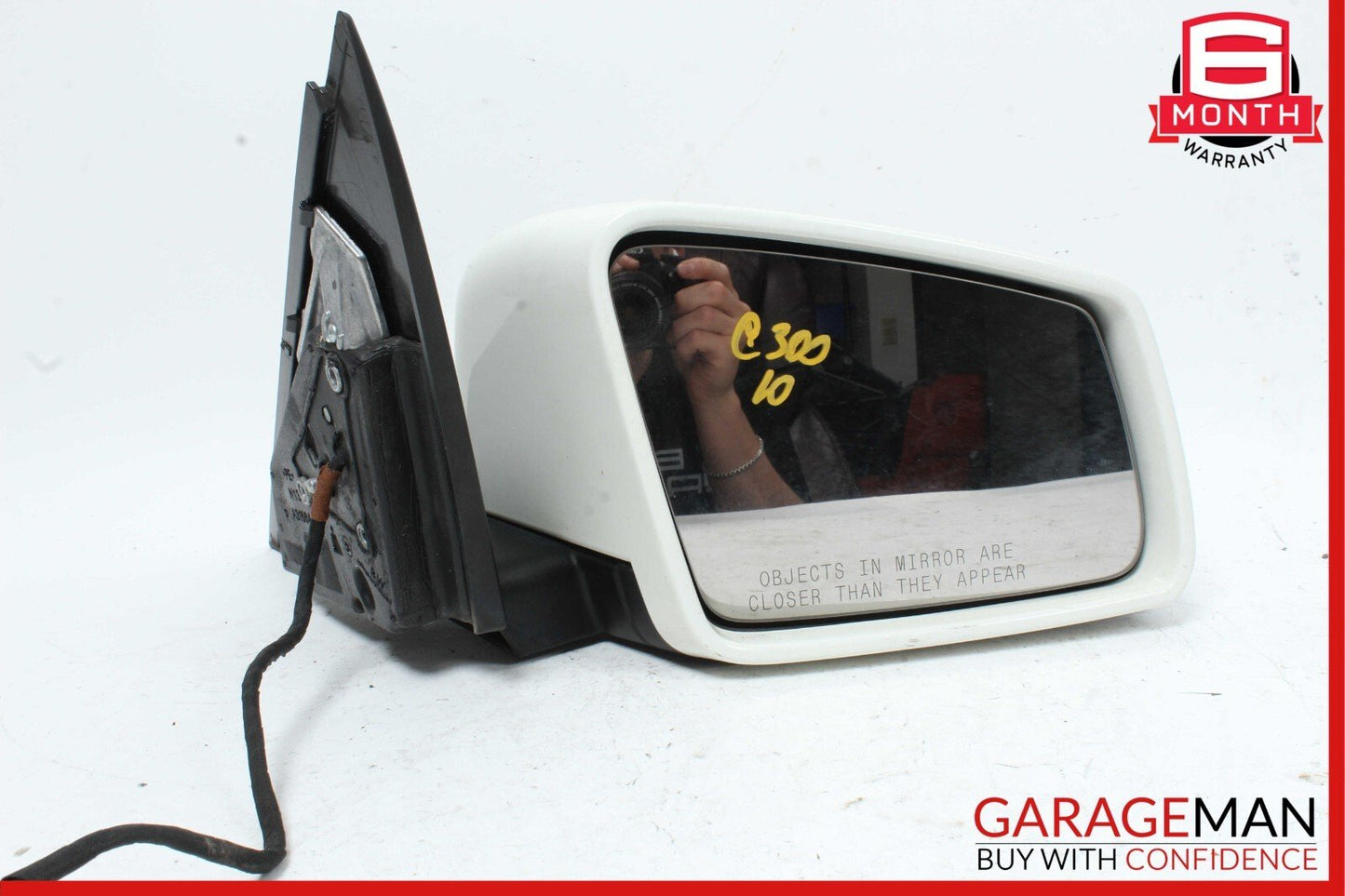 10-11 Mercedes W204 C300 C250 Front Right Side Mirror Door Rear View White