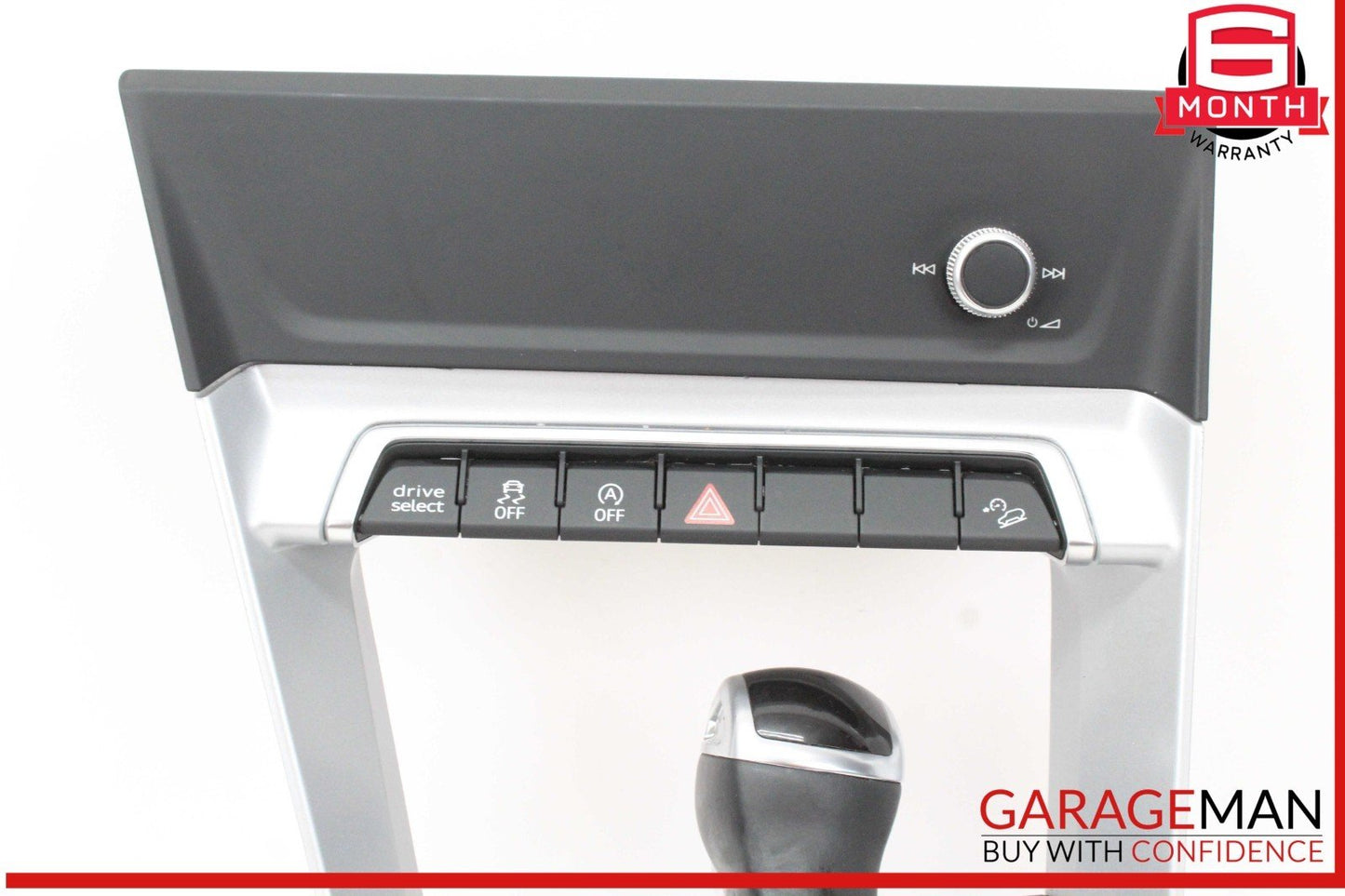 19-24 Audi Q3 Front Center Console Gear Shifter Knob Boot w/ Trim & Switches OEM