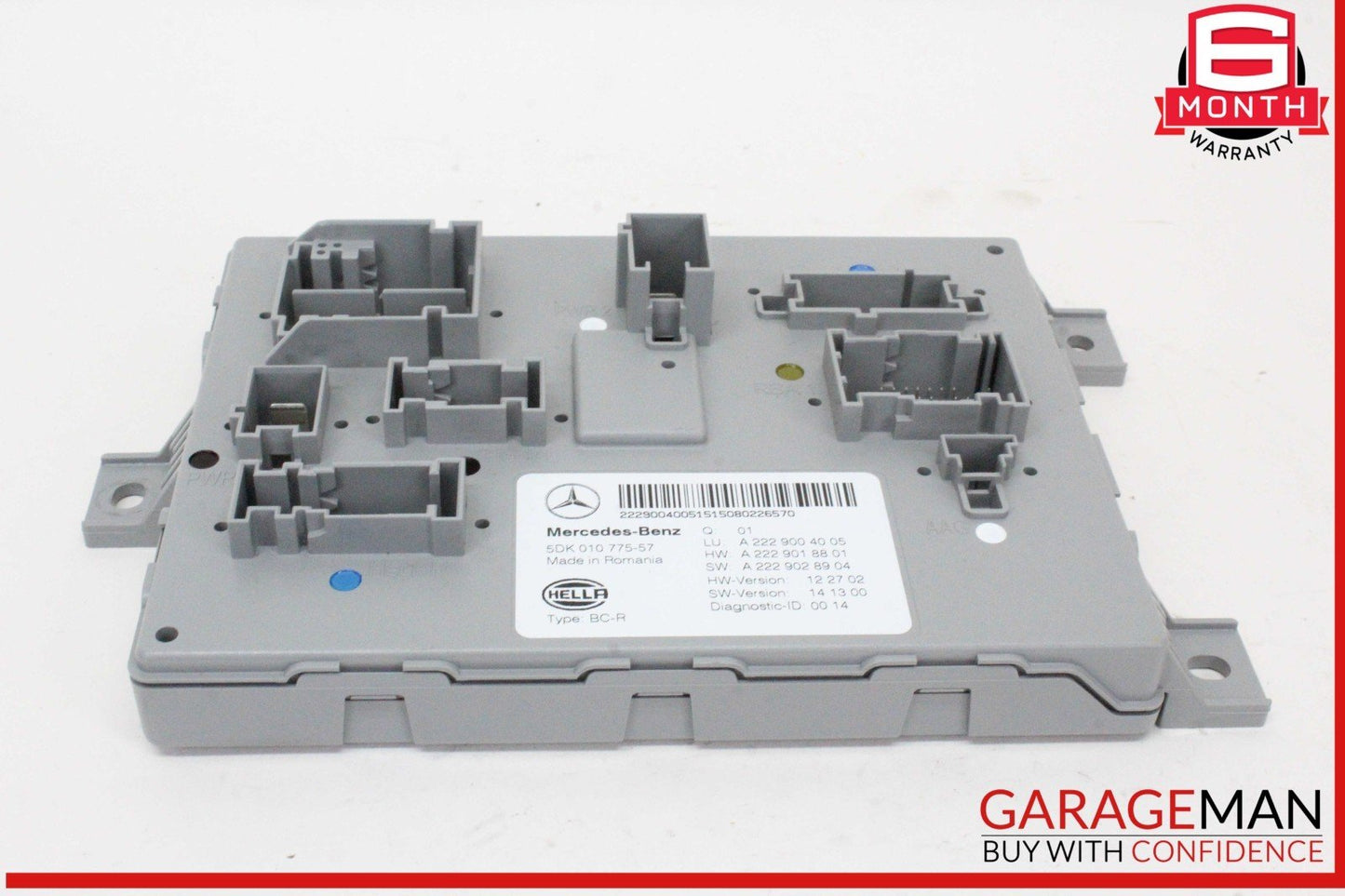 14-17 Mercedes W222 S550 Maybach S600 Rear Trunk Relay SAM Module 2229004005 OEM
