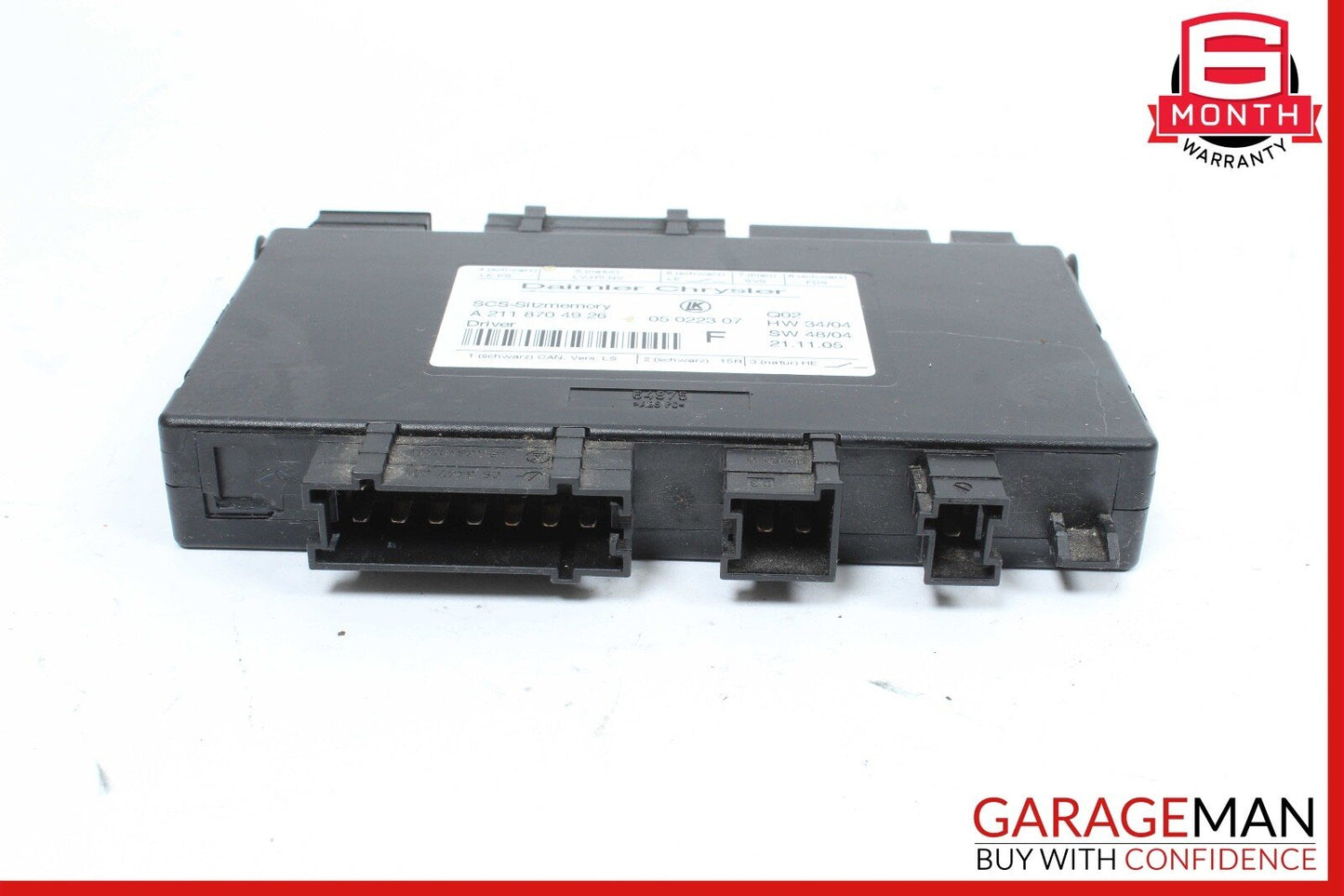 03-13 Mercedes W251 R500 4MATIC Seat Control Module Front Left 2118704926 OEM