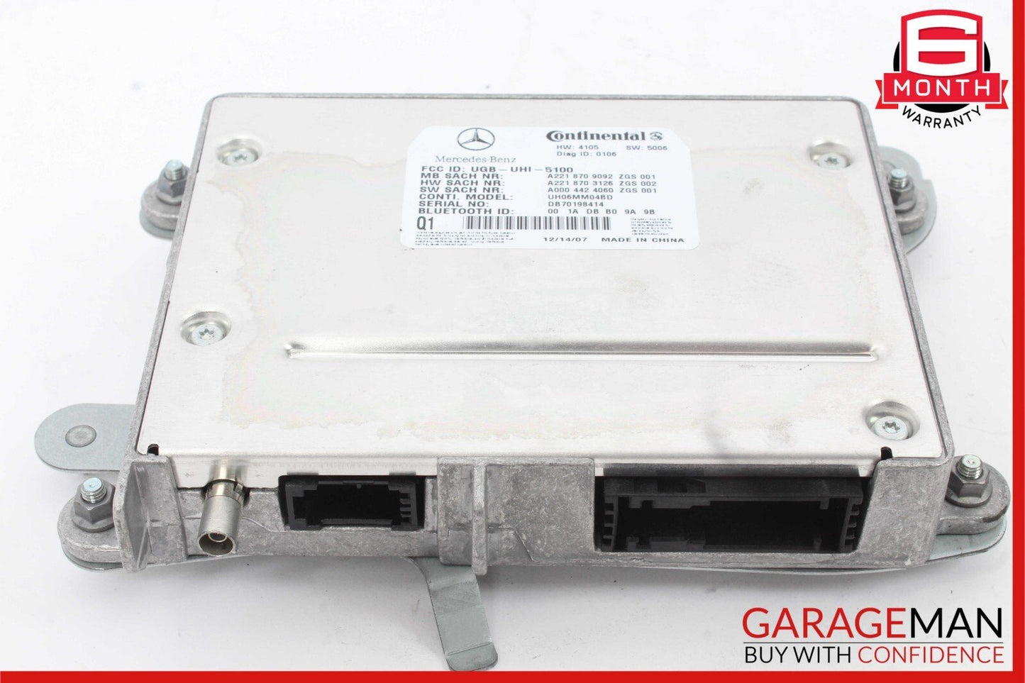 07-10 Mercedes S550 CL550 CL600 Bluetooth Communication Controller Module Unit