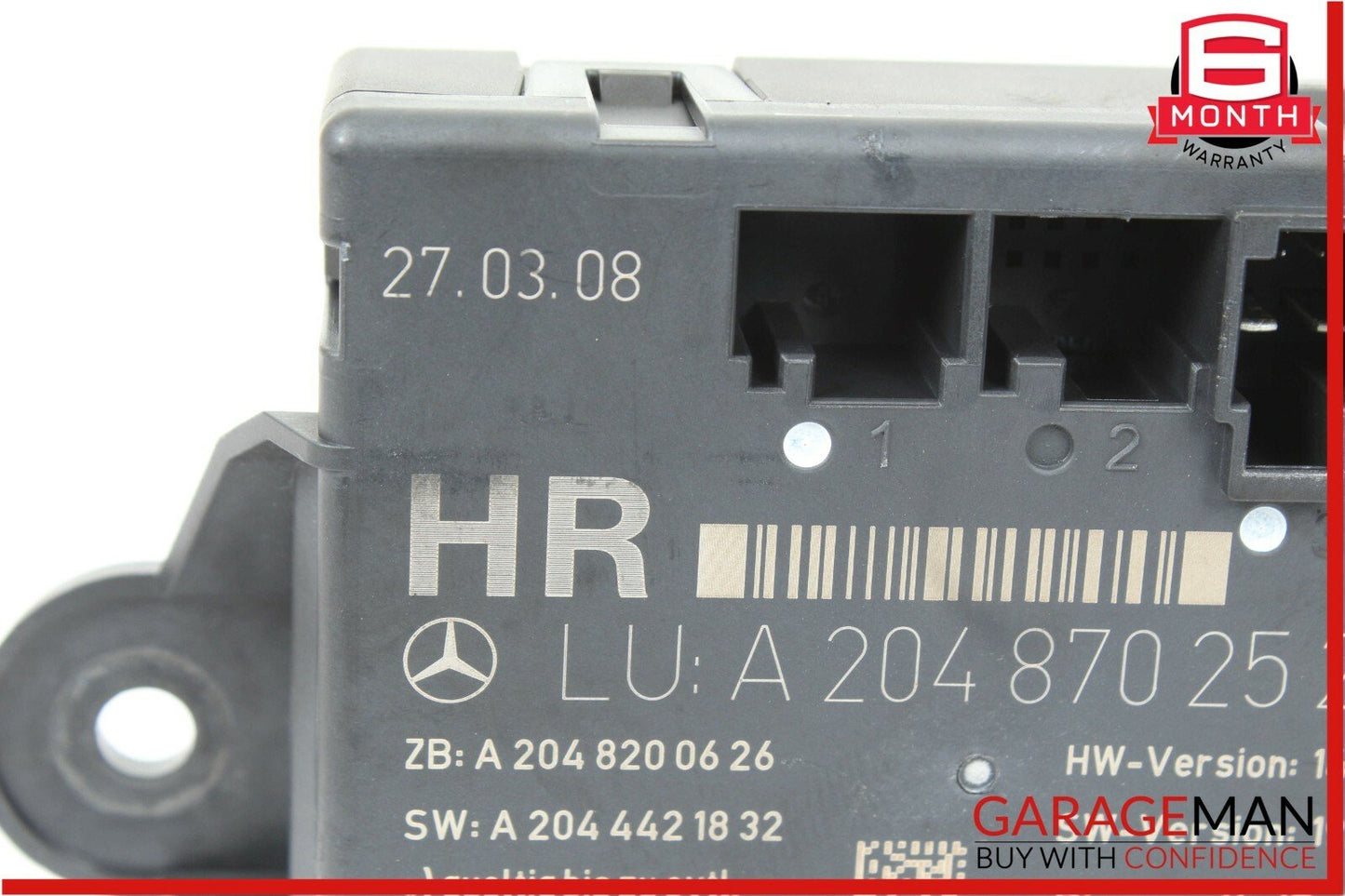 08-14 Mercedes W204 C300 Rear Right Passenger Side Door Controller Module OEM