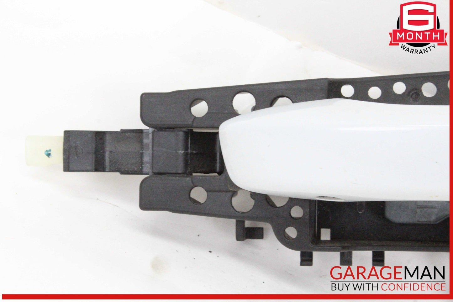 17-24 Audi Q7 Rear Left Driver Side Exterior Door Handle White 4M0837885A OEM