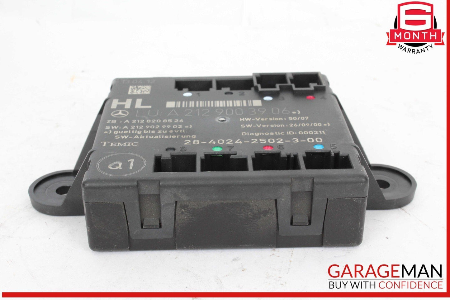 08-16 Mercedes W212 E350 C350 Rear Left Side Door Control Module 2129003906 OEM