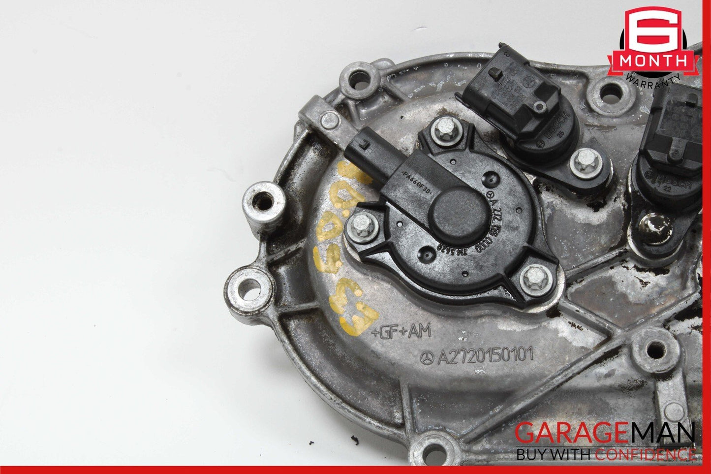 06-13 Mercedes W211 E350 S550 Front Right Engine Timing Chain Cover Plate OEM