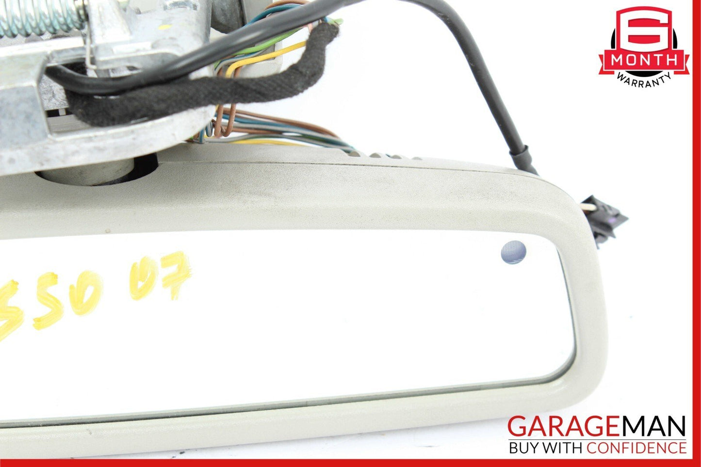 07-09 Mercedes W221 S550 Interior Top Upper Rear View Inside Dim Mirror Gray OEM
