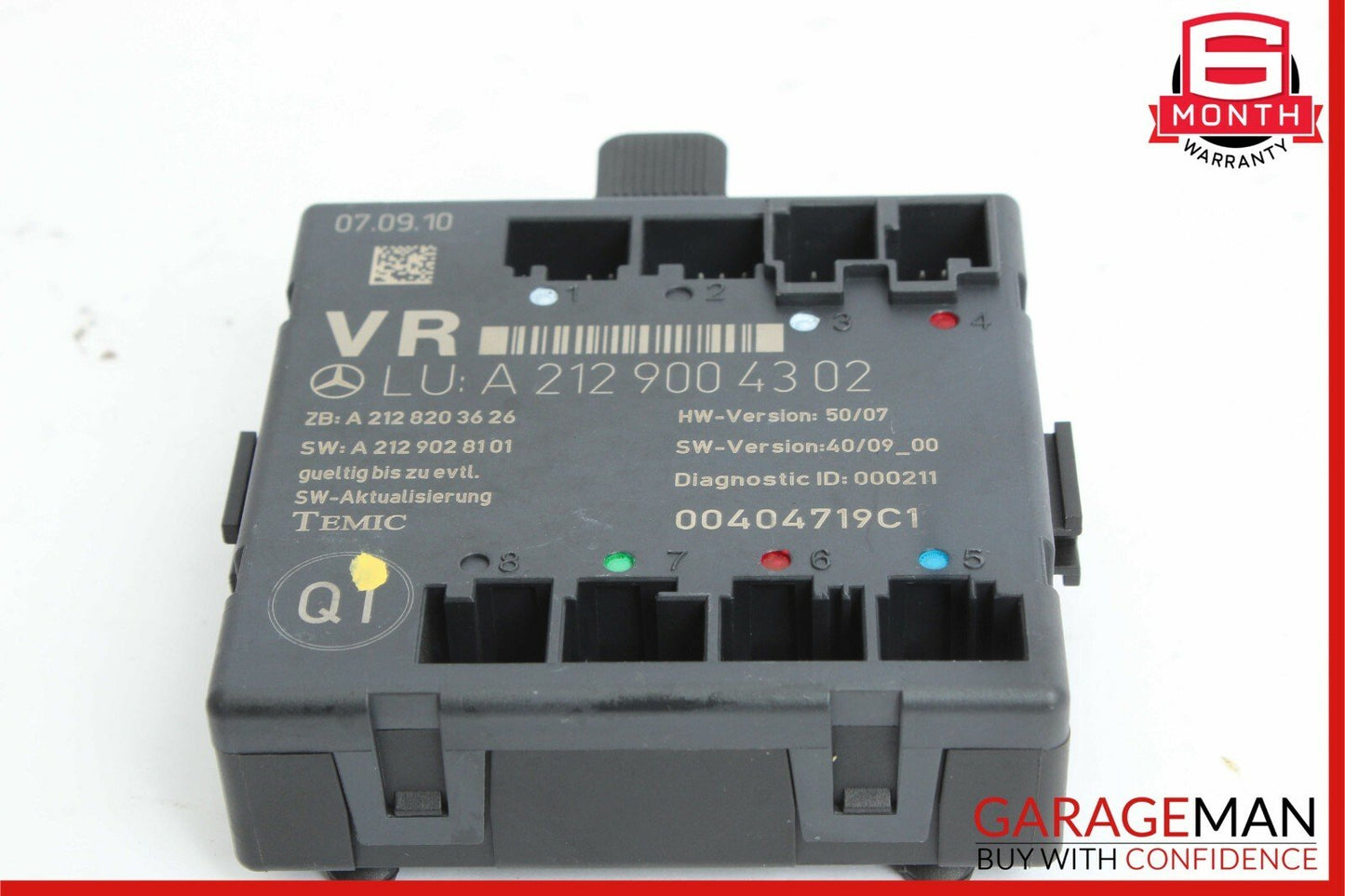 08-18 Mercedes W204 C250 C300 E400 Front Right Side Door Control Module Unit OEM