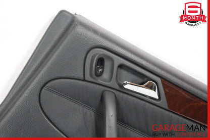 01-04 Mercedes W203 C240 C320 Rear Right Side Interior Door Panel Black OEM