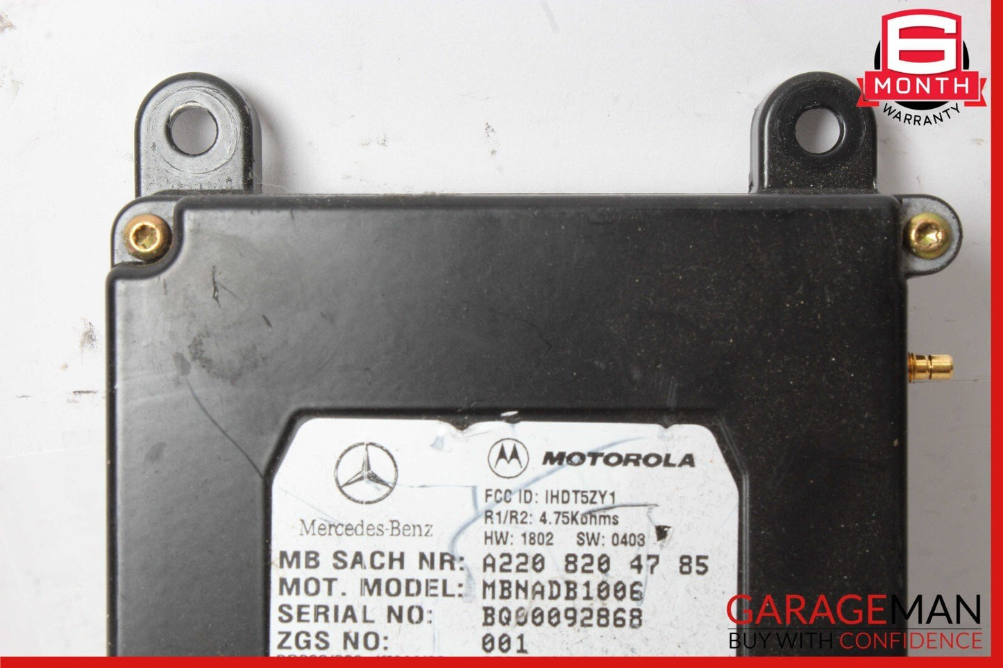 98-12 Mercedes R230 SL500 ML500 Voice Phone Communication Control Module OEM