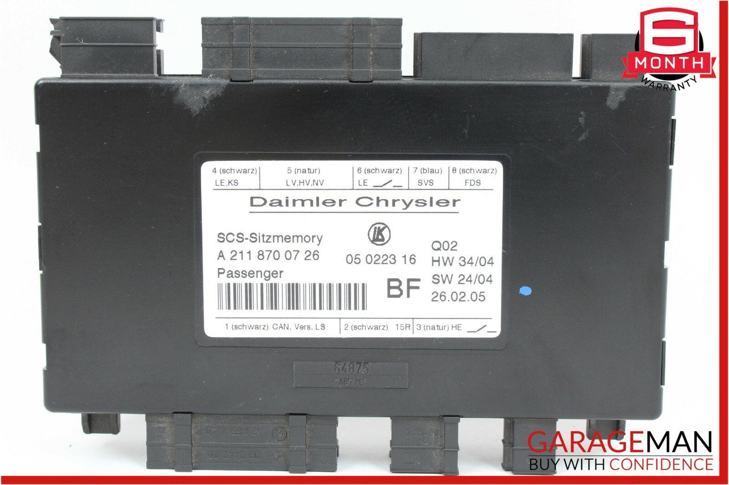 03-11 Mercedes W219 CLS500 Front Right Side Under Seat Controller Module Unit