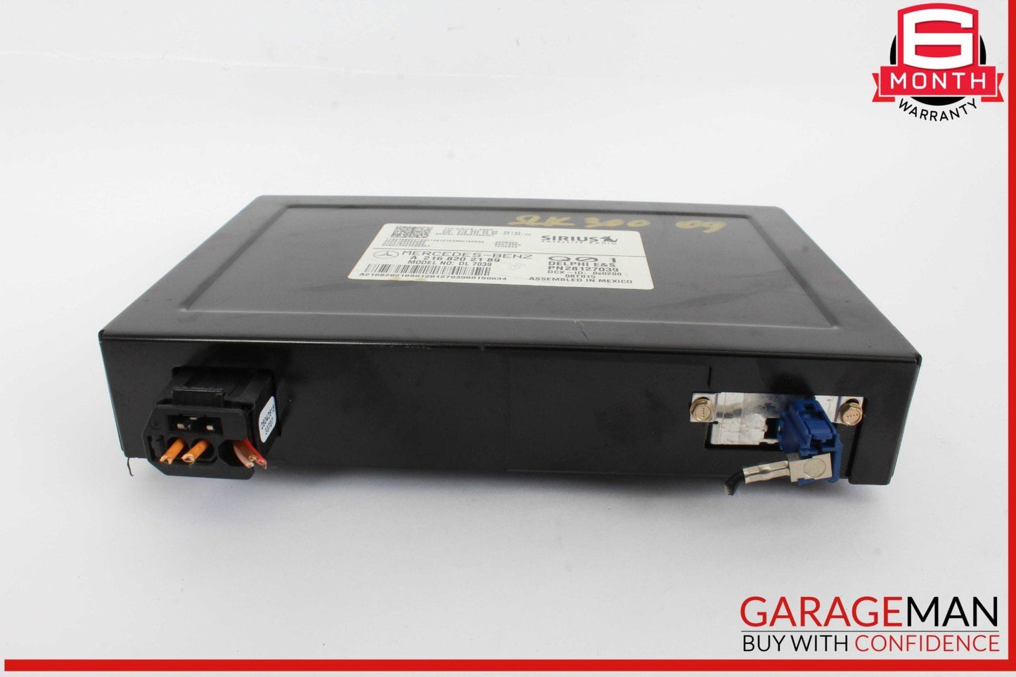 07-14 Mercedes R171 SLK300 CL550 Sirius Satellite Radio Module Receiver OEM