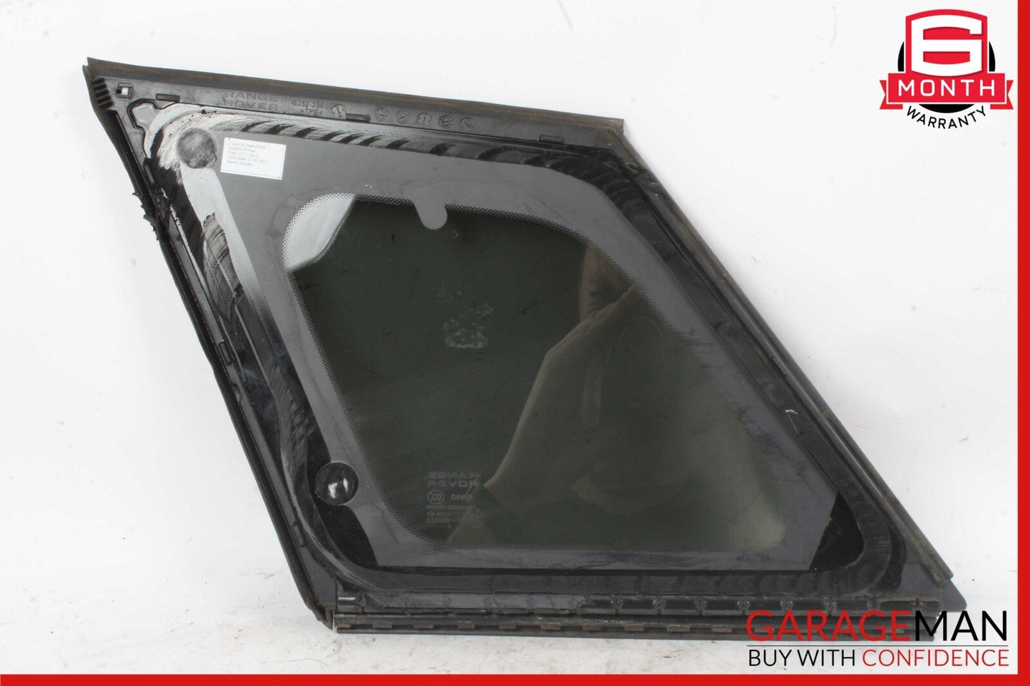 12-15 Land Rover Range Rover Evoque L538 Rear Right Side Quarter Window Glass