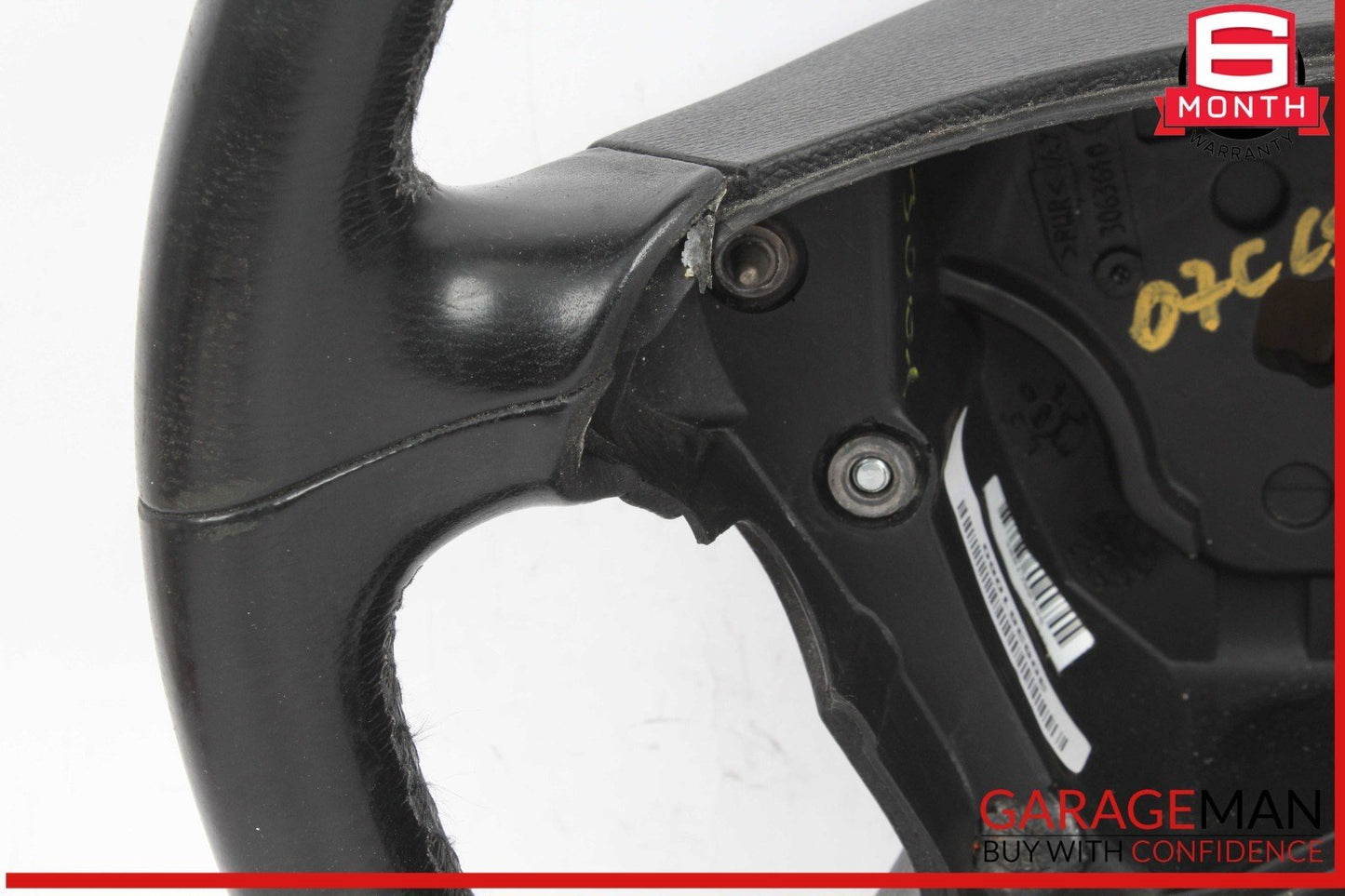 06-09 Mercedes W219 CLS550 E550 4 Spoke Steering Wheel Black OEM