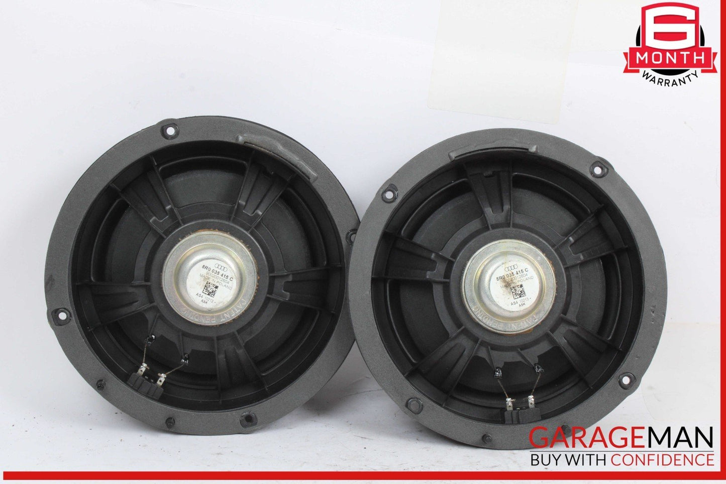 09-17 Audi Q5 SQ5 Front Left & Right Side Door Audio Sound Speaker Set of 2 OEM
