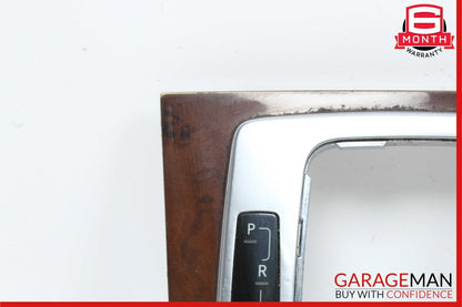 08-14 Mercedes C250 C300 Center Console Shifter Trim Cover Panel Bezel Wood Assy