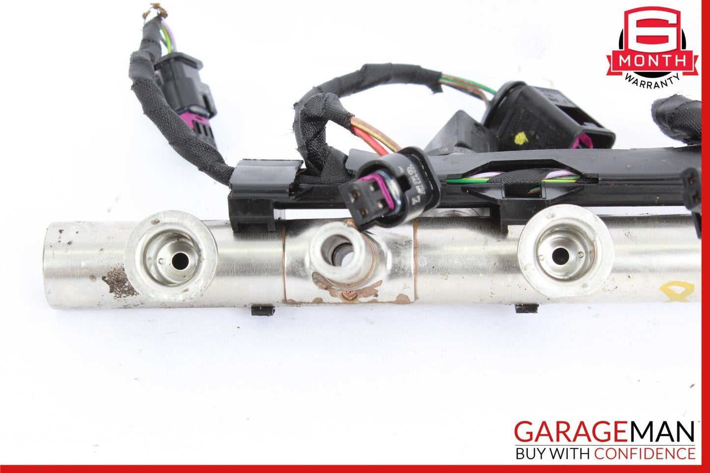 17-19 Porsche Macan 95B Fuel Injection Rail w/ Connector Wiring Harness OEM