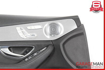 15-18 Mercedes W205 C300 C350e Front Left Interior Door Panel Anthracite Assy
