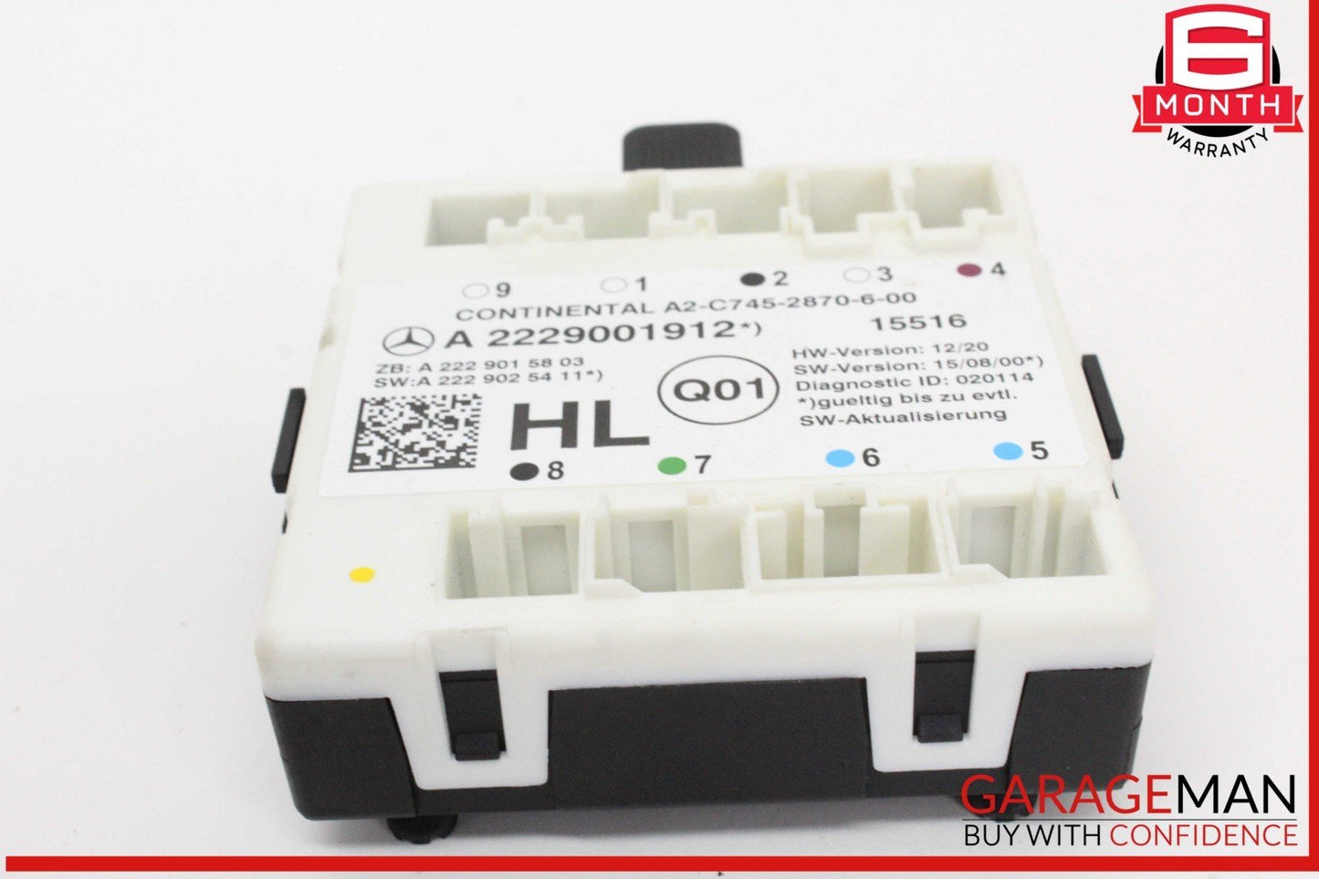 15-20 Mercedes W205 C300 Rear Left Driver Side Door Control Module Unit OEM