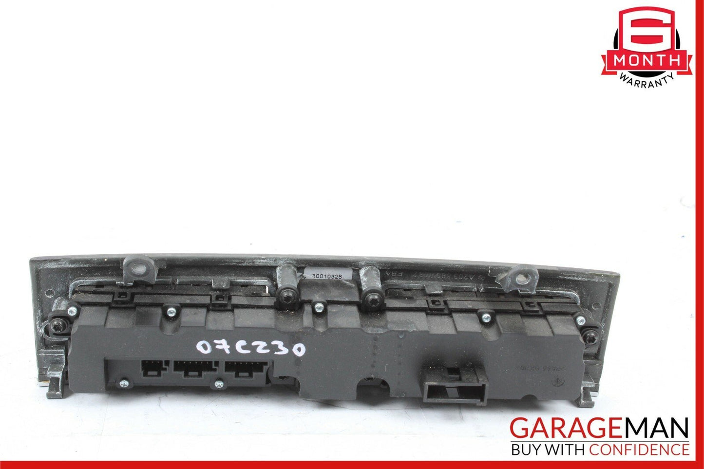 05-07 Mercedes C230 Dash Hazard Light Switch Door Lock Control Module Walnut OEM