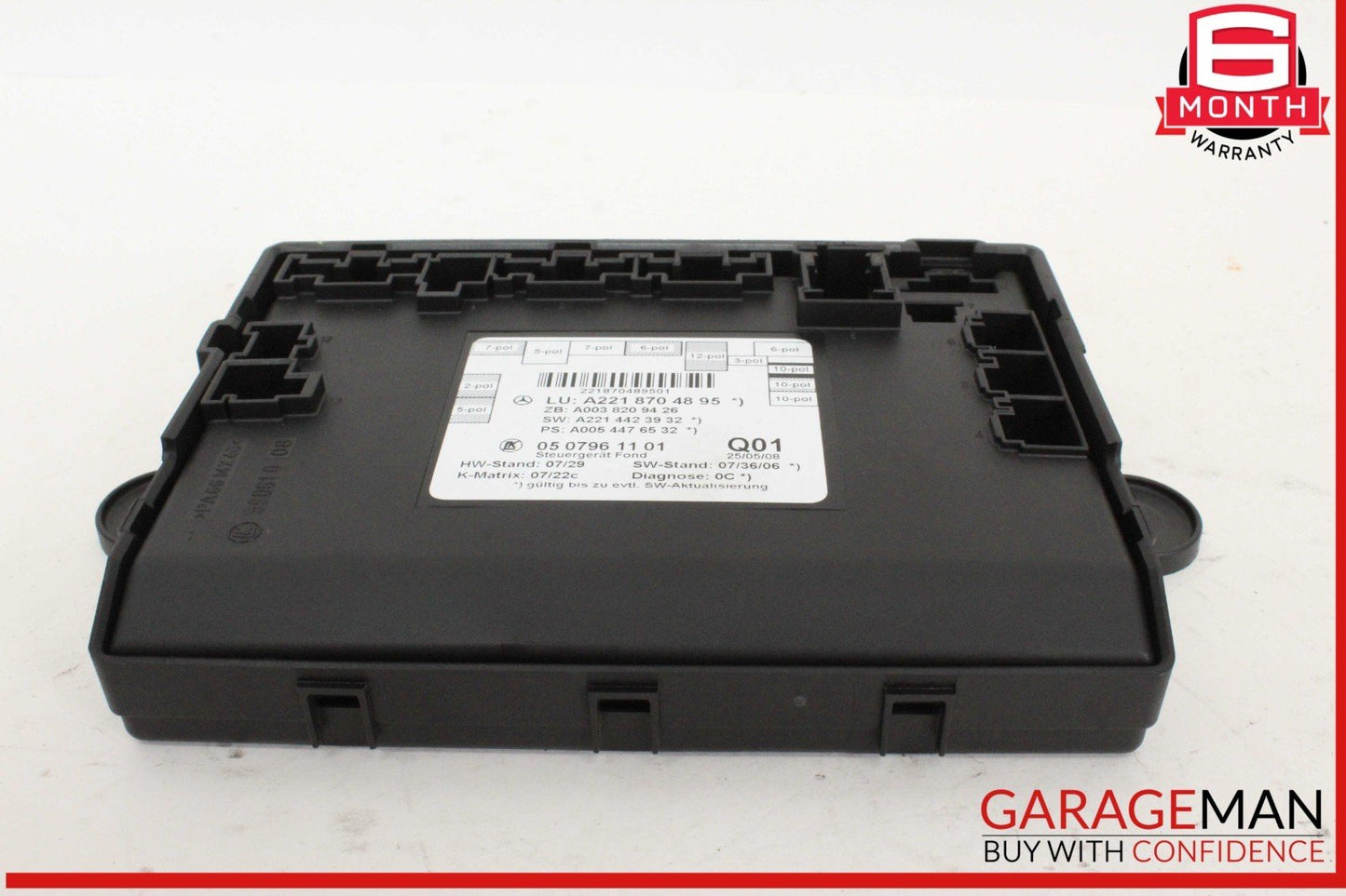 07-13 Mercedes-Benz S550 Rear Left Or Right Door Control Module 2218704895 OEM