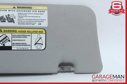 06-12 Mercedes X164 GL450 Front Left Driver Side Sun Visor Sunvisor Gray OEM