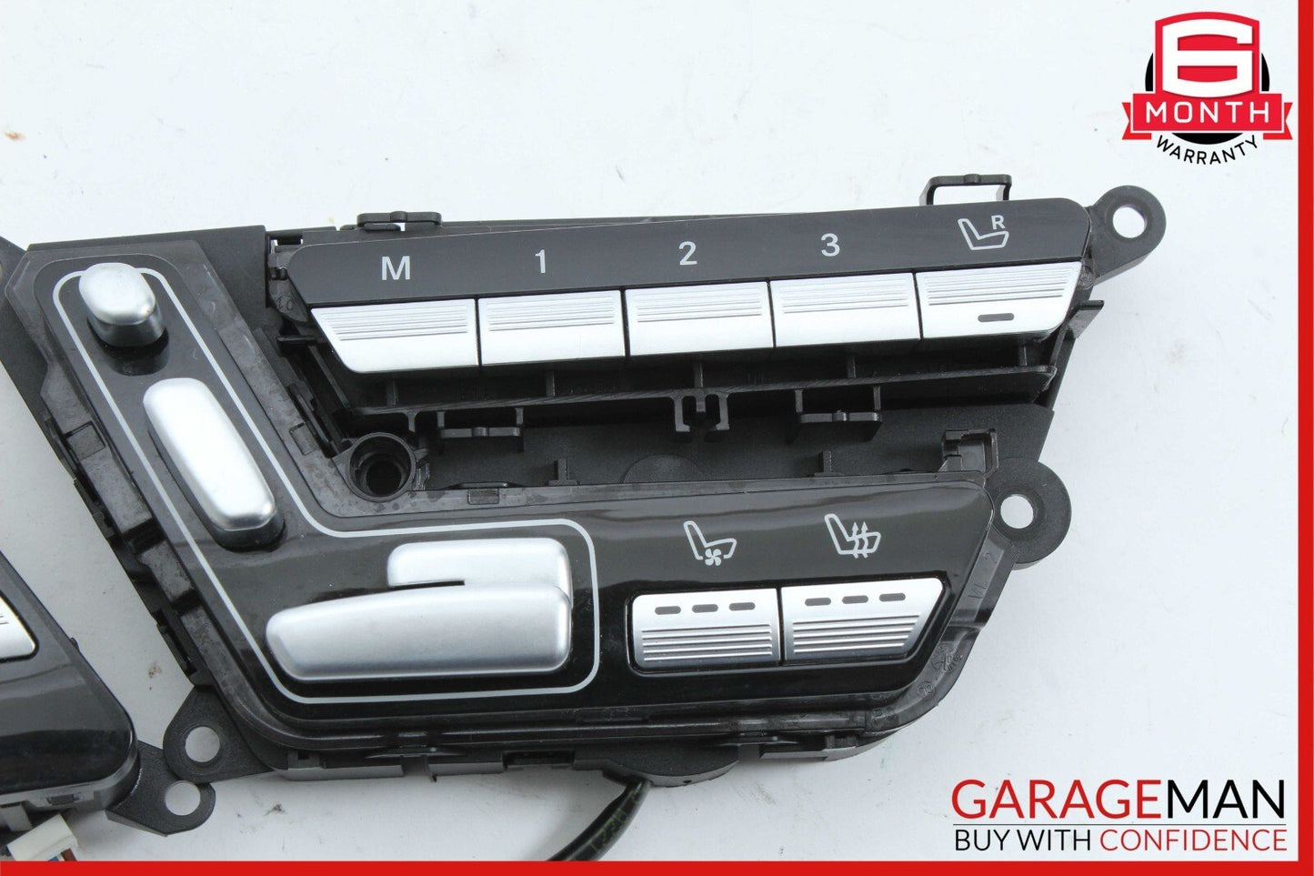 07-13 Mercedes W221 S63 AMG Front Left Side Seat Control Switch Set Assembly OEM