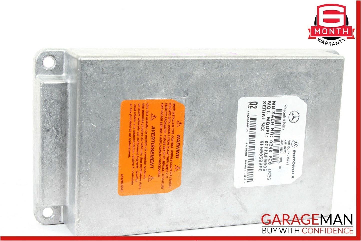 00-06 Mercedes E55 S55 AMG SL500 Voice Command Control Controller Module Unit